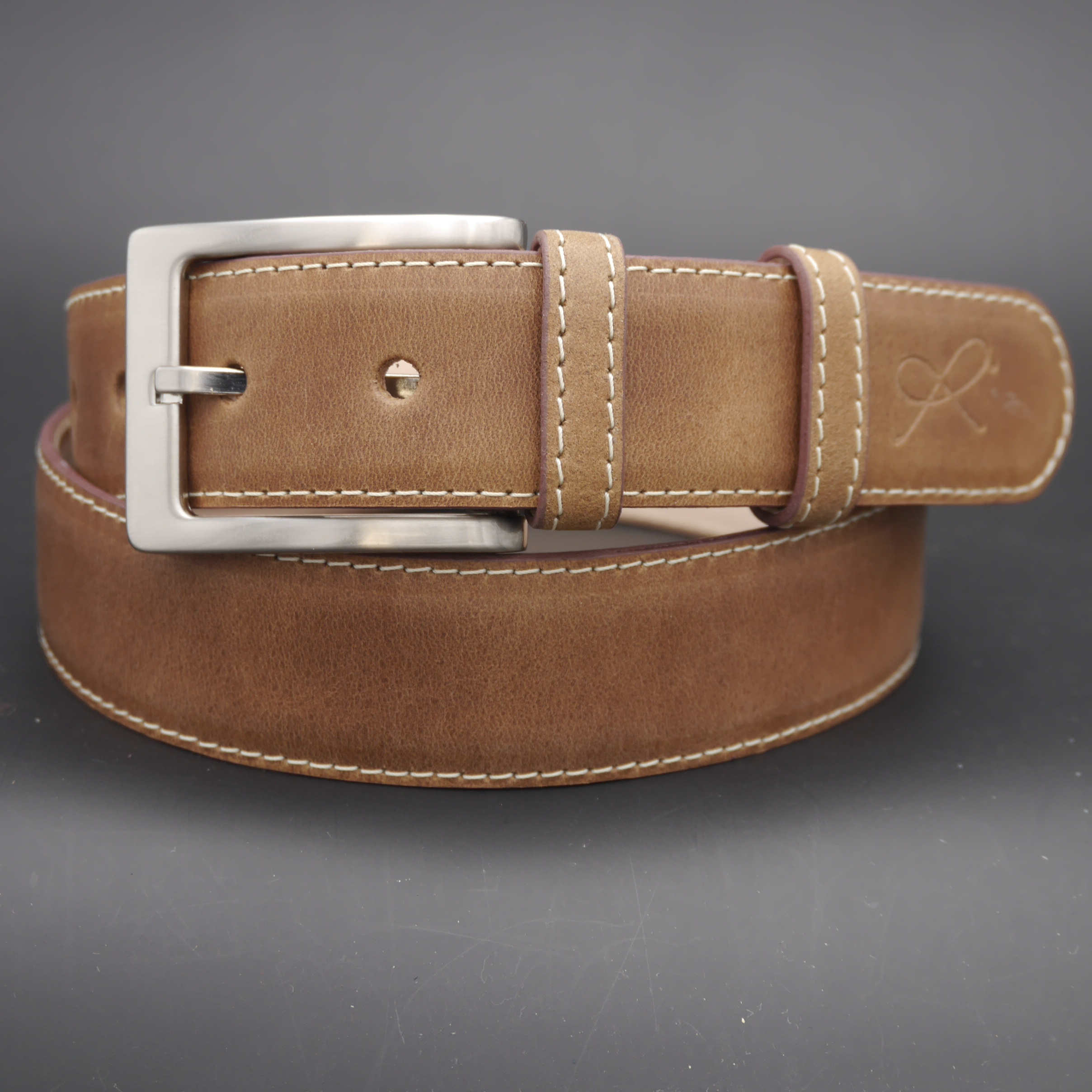 Ceinture cuir naturel largeur 3.5cm